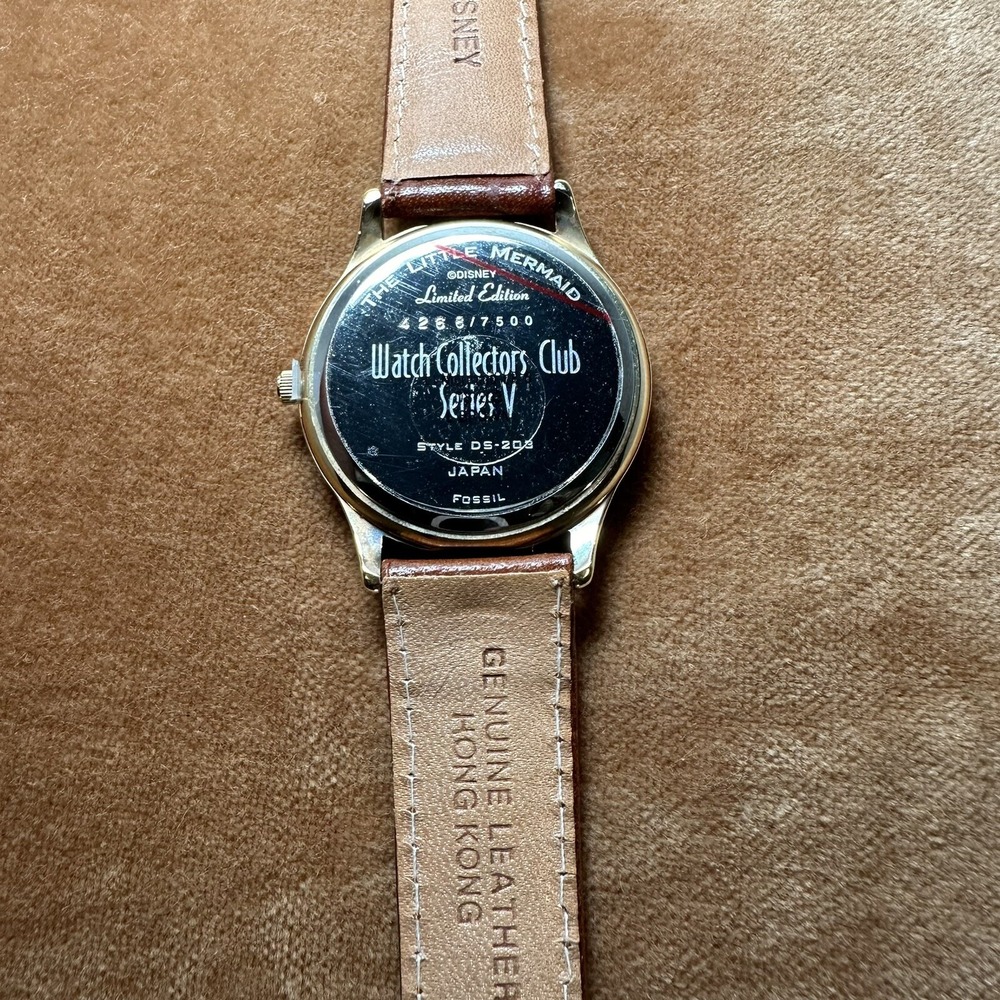 Disney Watch Collectors Club Series V Little Mermaid By Fossil W/music Box #4268 - Picture 8 of 13